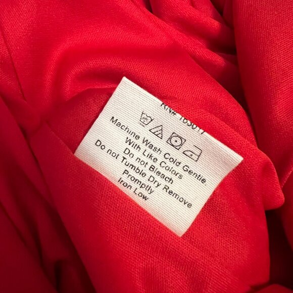 Princess Polly "Lillie" Long Sleeve Red Dress (6) - Picture 9 of 16